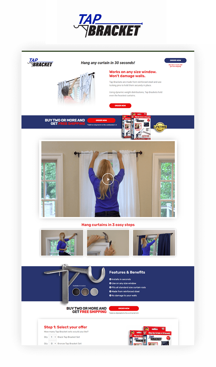 TapBracket website
