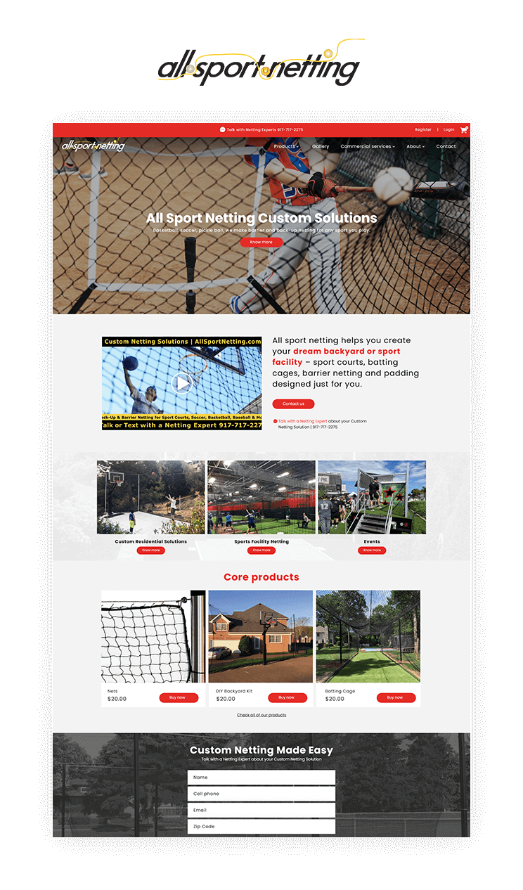 All Sports Net website