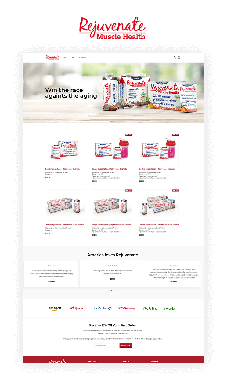 Rejuvenate website